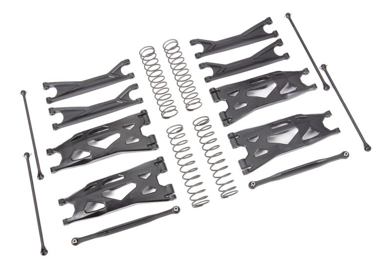 Traxxas Wide-X-Maxx-Kit schwarz Querlenker, Spurstangen, Wellen +Fed 7895