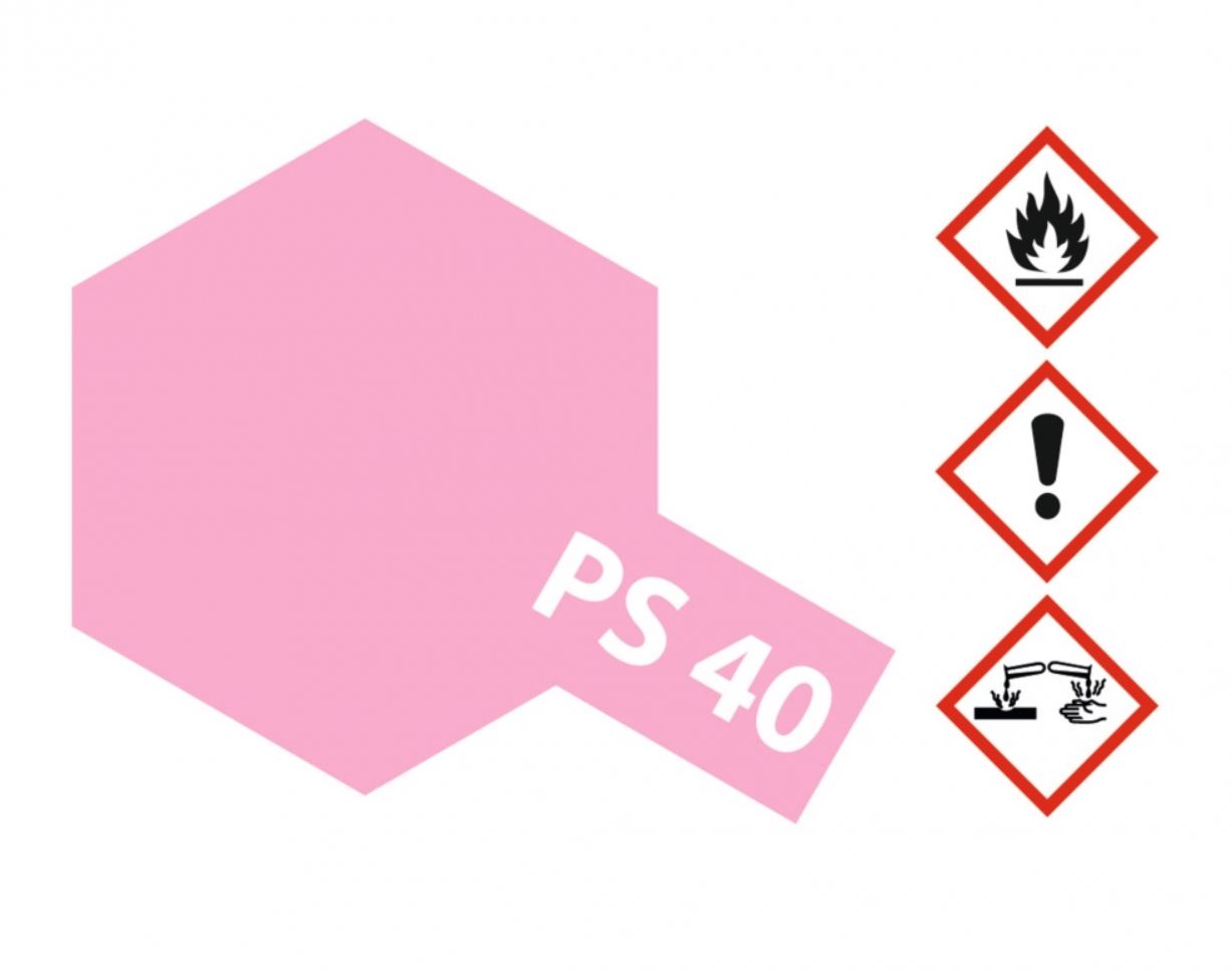 Tamiya Color Lexan Spray Farbe PS-40 Translucent Rosa PS40 Pink 100ml 300086040 - Abbildung 2