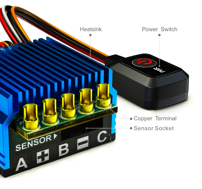 SkyRC Toro TS50 2s LiPo Regler SK-300060