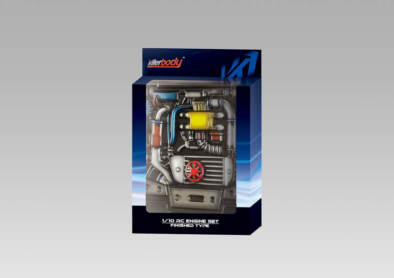 KB48496 Motor Attrappe aus Lexan Type-E lackiert