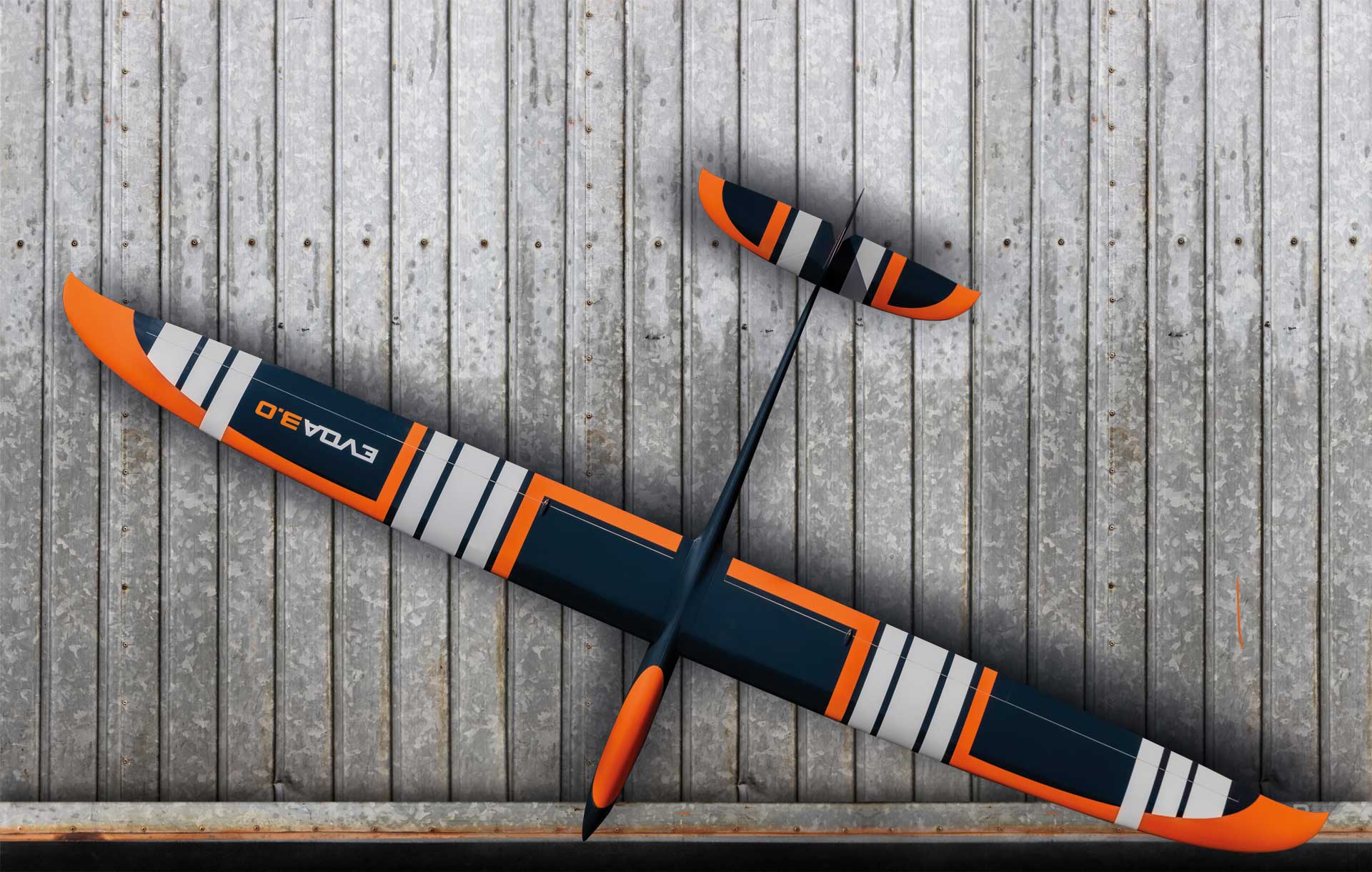 Robbe EVOA 3.0 ARF VOLL-GFK "Segler" HOCHLEISTUNGSSEGLER MIT 4-KLAPPENFLÜGEL 2692