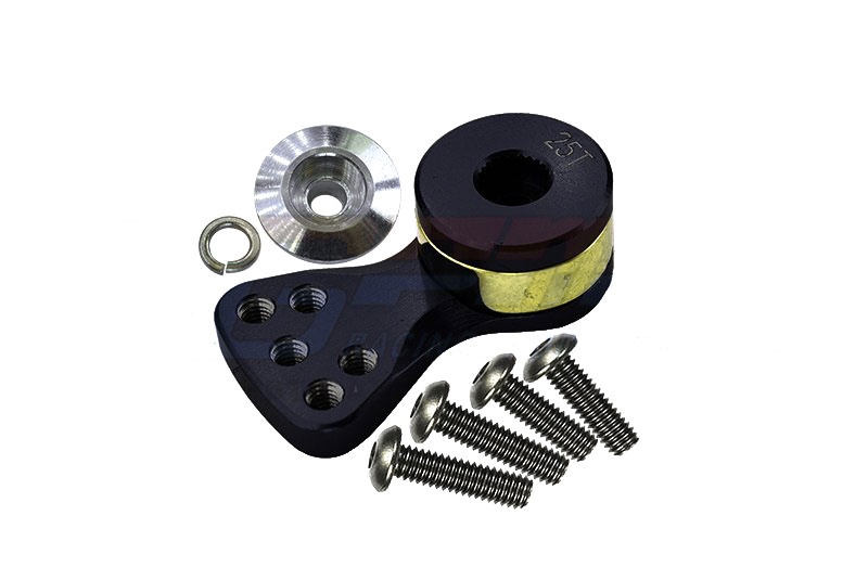 GPM Alu Hi-Torque Servo Saver 25T (L) schwarz  SH025TM/LBK - Abbildung 1