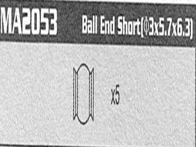 Amewi MA2053 Ball end Short Raptor MA2053