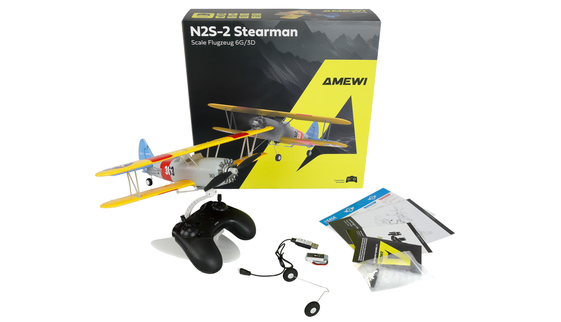 Amewi AMXFlight N2S-2 Stearman 360mm 6G/3D 6-Kanal RTF 24148 - Abbildung 8