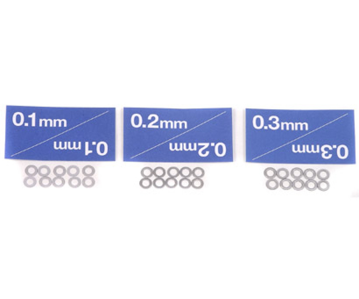 Tamiya 53585 Distanzscheiben-Set 3mm (10) 0,1/0,2/0,3 300053585