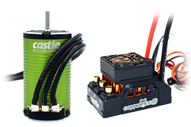 Castle Copperhead 10 Sensored 1412-2100KV Combo 010-0166-14