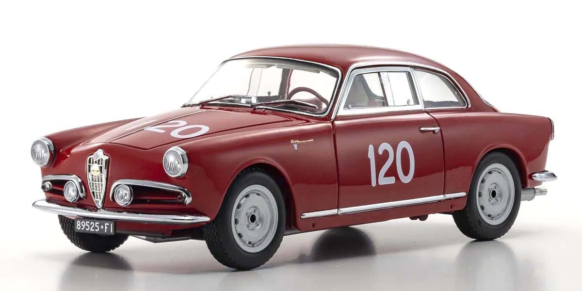 Kyosho 1:18 Alfa Romeo Giuletta SV Mille Miglia 1956 Nr.120 08957A