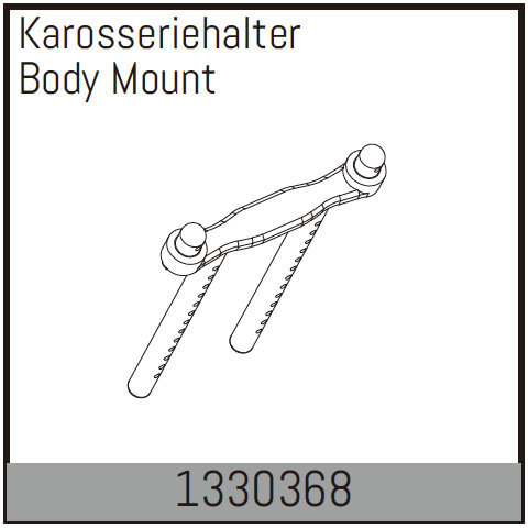Absima Karosseriehalter (2 St.) 1330368