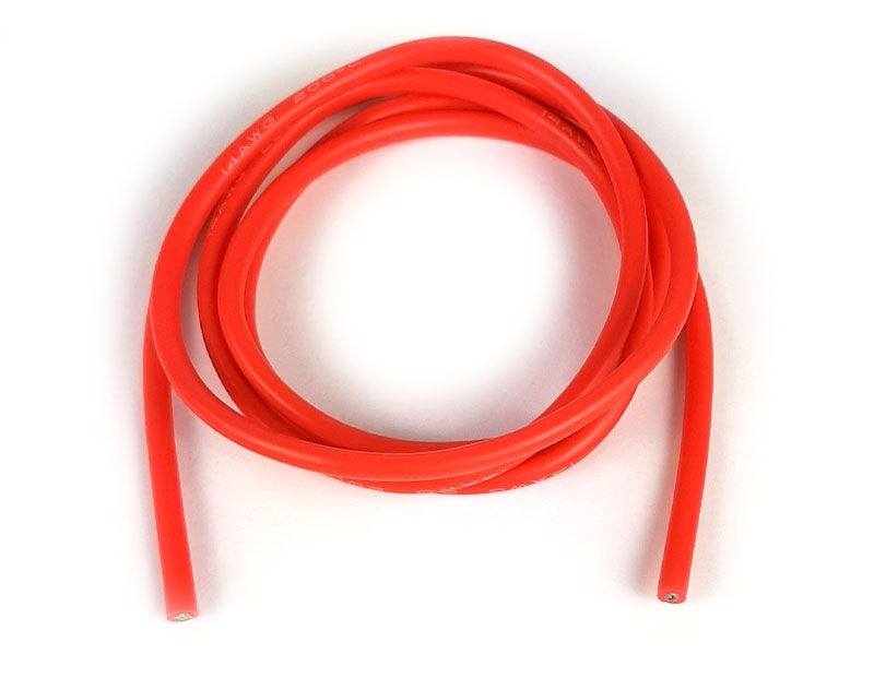 H-SPEED Silikonkabel flexibel 14AWG 2,5mm² 1m rot HSPC102