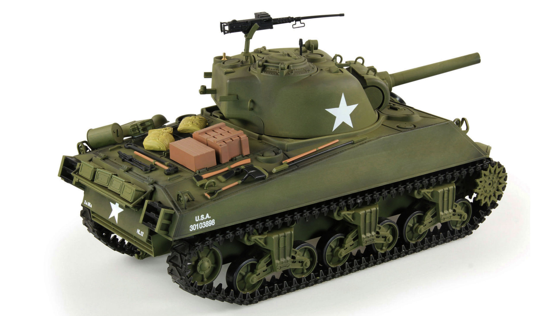 Amewi U.S. M4A3 Sherman 1:16 Advanced Line IR/BB Panzer Sound/Rauch/Metall 23114 - Abbildung 4