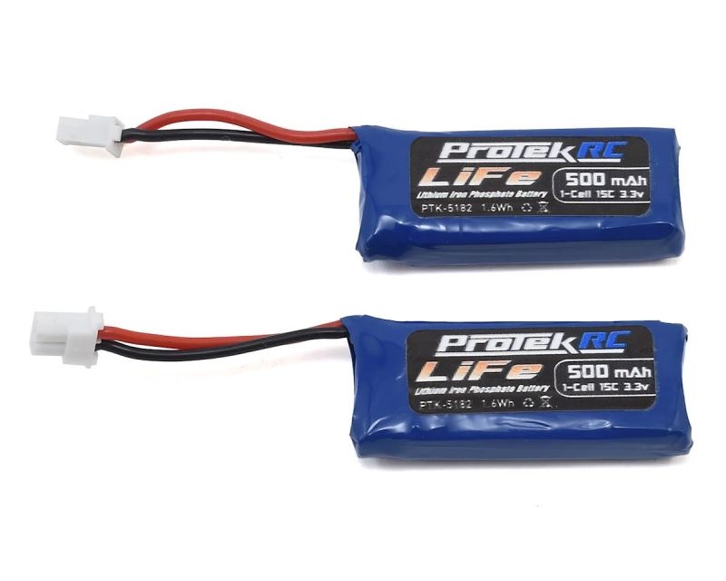 ProTek RC 2x1S Sport Race 15C Stick LiFe Batterie (Kyosho Mini-Z) nP62 (3.3V/500mAh) PTK-5182