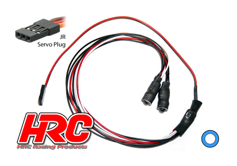 HRC Lichtset Angel Eyes 1/10 TC/Drift LEDs (außen blau, innen weiss) HRC8711