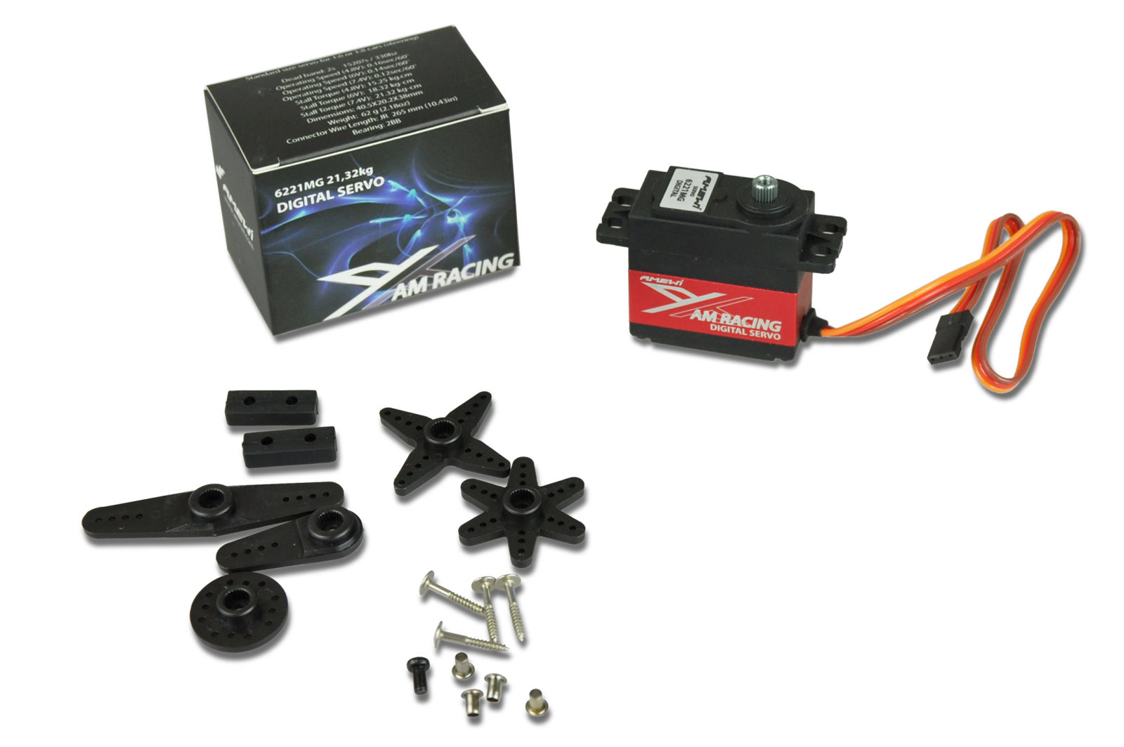 Amewi AMX Racing Digital Servo 6221MG 18,32kg Lenkservo 1:8 28918 - Abbildung 2