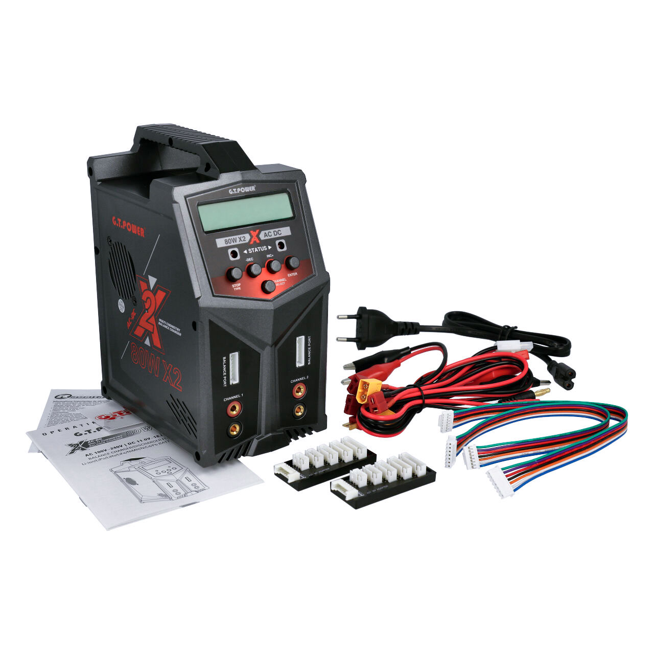 GT-Power Ladegerät X2 LiPo 1-6s 80W AC GT148
