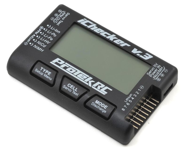 ProTek RC iChecker 3.0 LCD LiPo Batterie Checker 2-8S