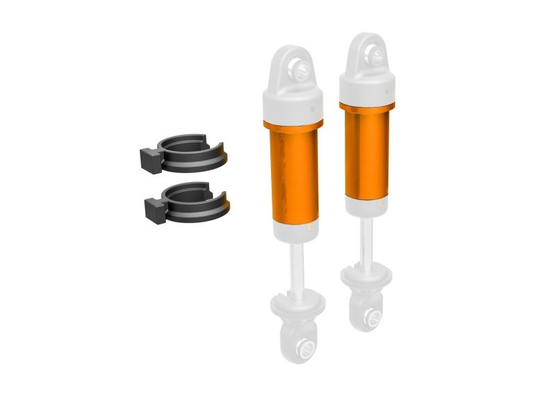 Traxxas GTM Stoßdämpfergehäuse 6061-T6 aluminum (orange-eloxiert) (include 9763-ORNG