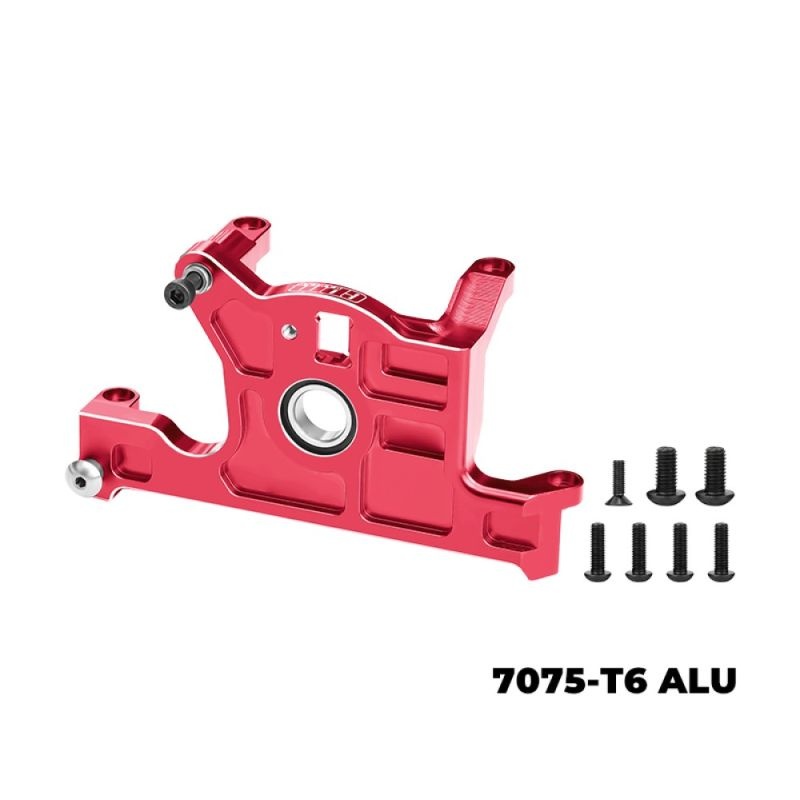 GPM Alu Motorhalter rot TRAXXAS 1/8 Jato, Rally, Rustler, Stampede, S TJ036R