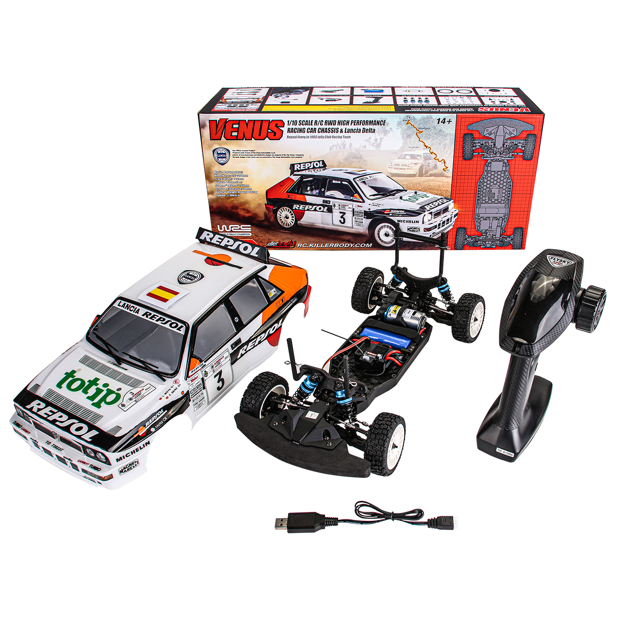 Killerbody VENUS Lancia Delta Rally 2WD RTR 190mm - Abbildung 2