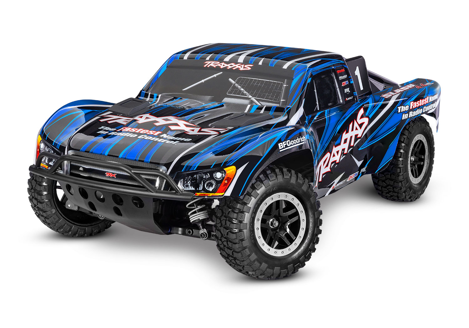 Traxxas Slash 4x4 VXL Clipless HD Blau Brushless ohne Lader & Akku 68386-4