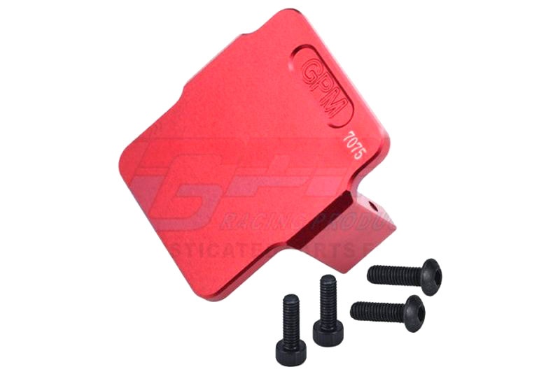GPM Servomontage/Radioplatte 7075-T6 Aluminium rot (für ESC) für ARRMA 1/18 Granite 4WD MGG024R
