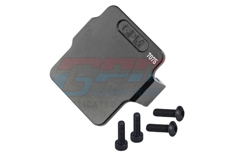 GPM Servomontage/Radioplatte Alu 7075-T6 schwarz (für ESC) für ARRMA 1/18 Granite 4WD MGG024BK