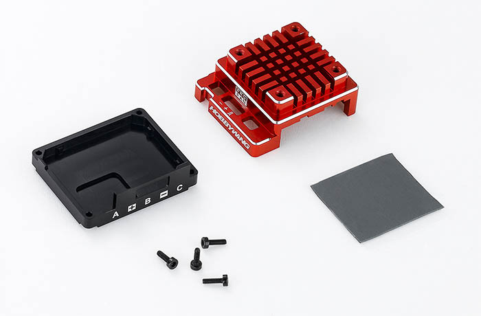 HW30800001 Ersatz Alugehäuse Set für X120A V3.1 Rot - Abbildung 1