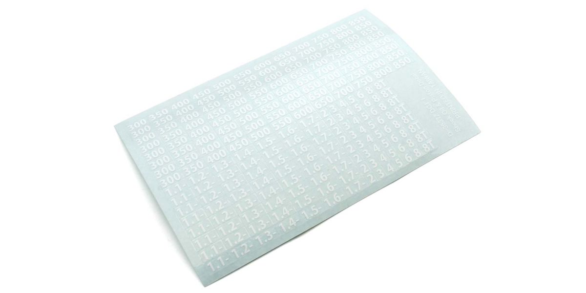 Kyosho Decals Kyosho Viscositaet (Weiss) 36372W