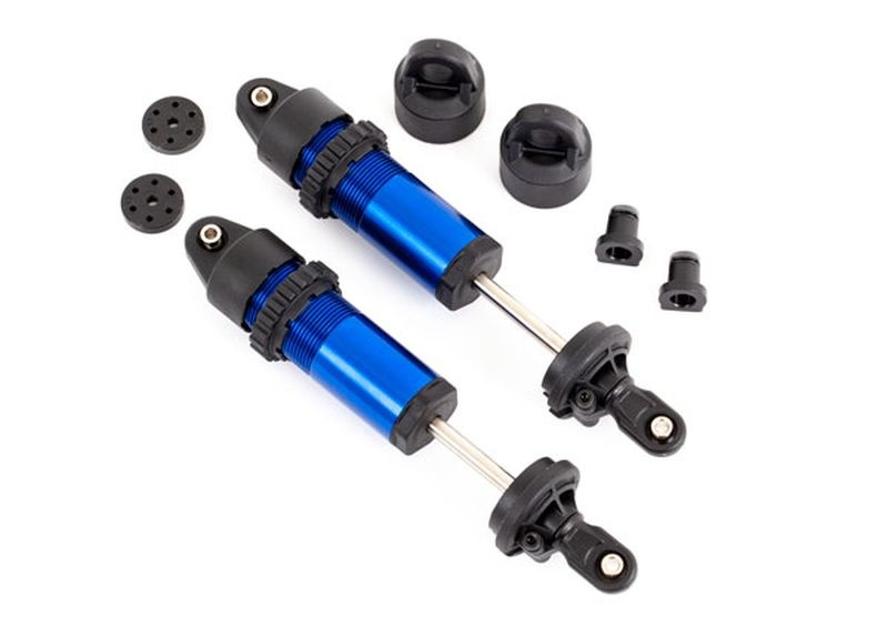 Traxxas Dämpfer GT-Maxx® Alu kurz blau eloxiert (komplett montiert o 9660