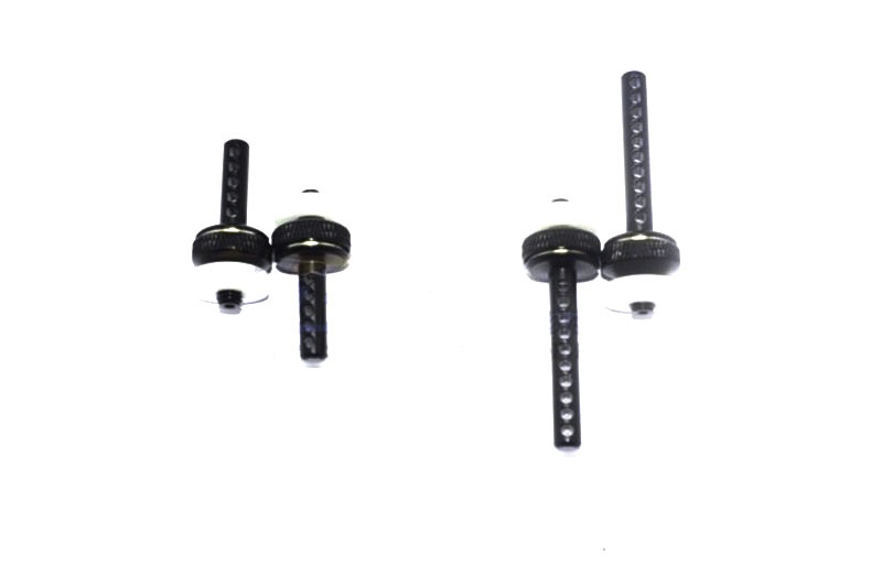 GPM Magnet-Karosseriehalter Aluminium v&h schwarz für Element RC 1/10 Enduro Sendero Trail ES201FRABK