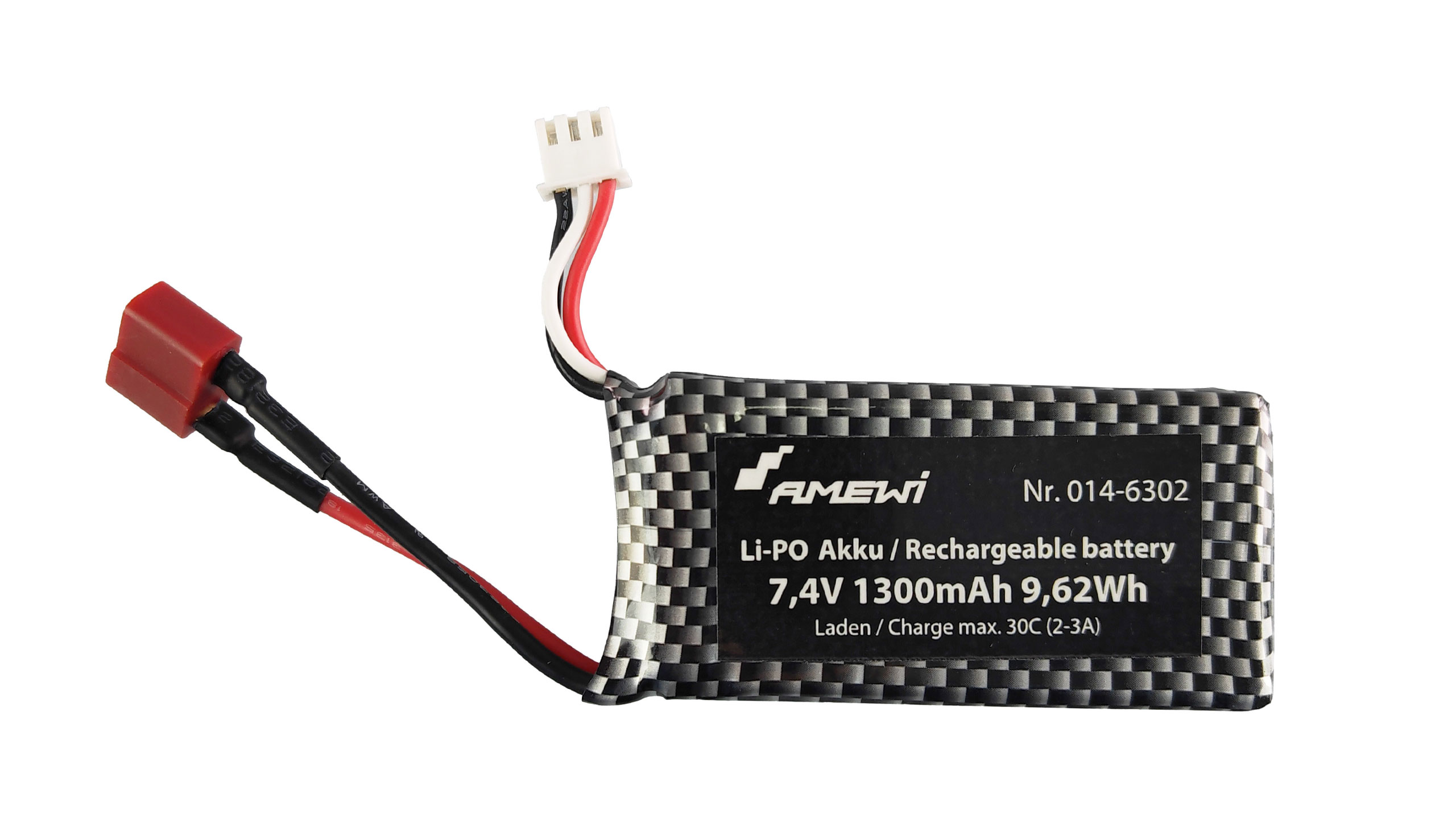 Amewi 6302 Li-Po Akku 7,4V 1300mAh 6302