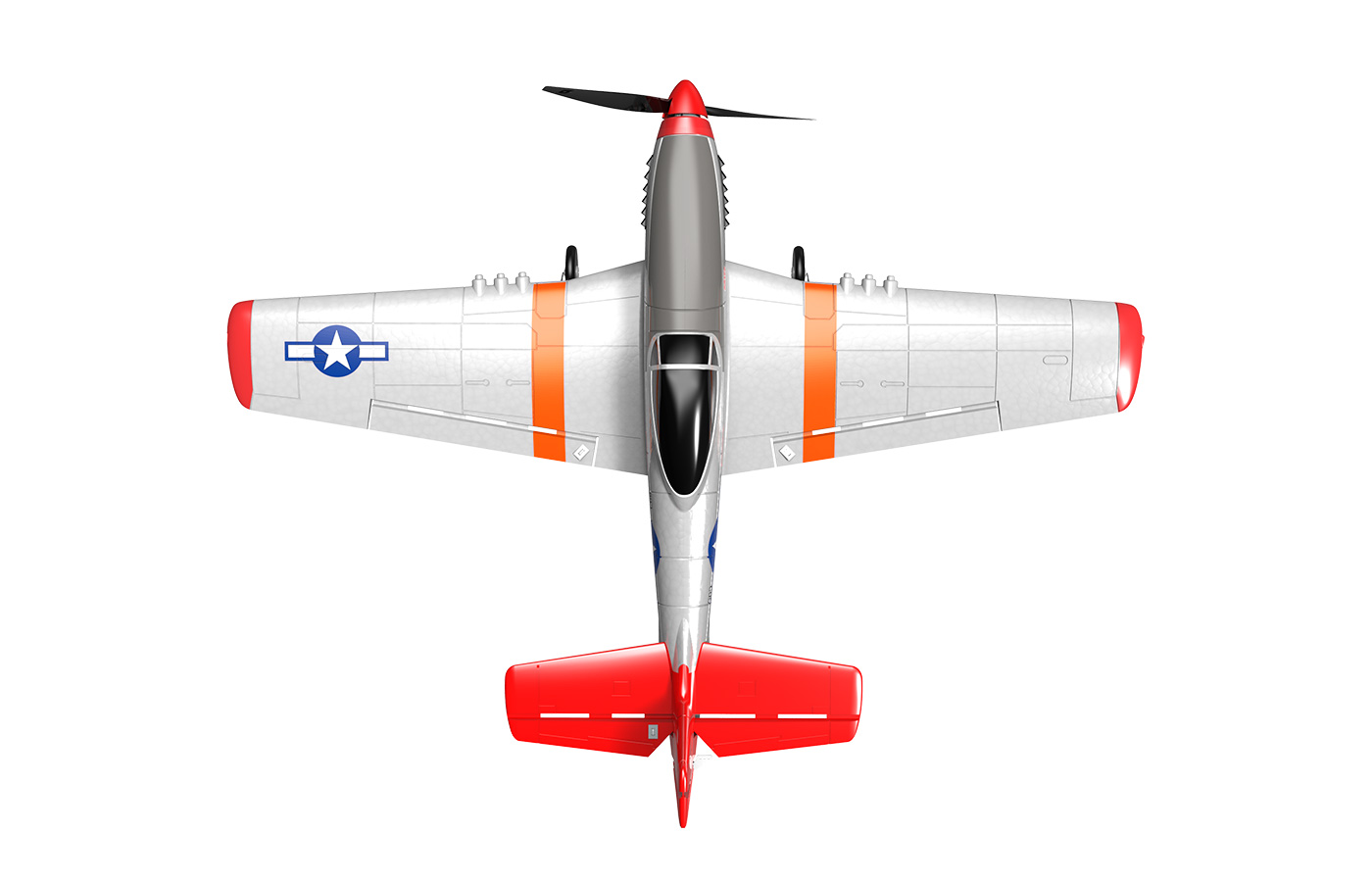 Modster MDX Mustang P-51D Elektromotor RTF inkl. 6-Achs-Fluglagensta MD10041