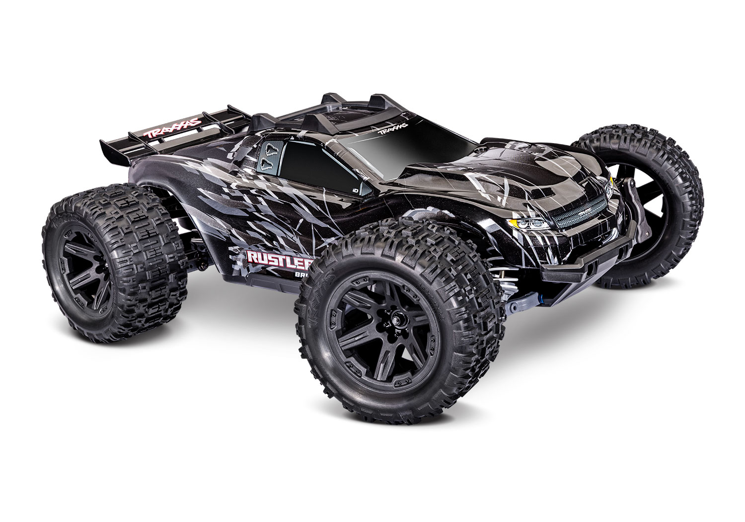 Traxxas Rustler 4x4 VX3 Brushless Stadium Truck Schwarz 67464-4 - Abbildung 1