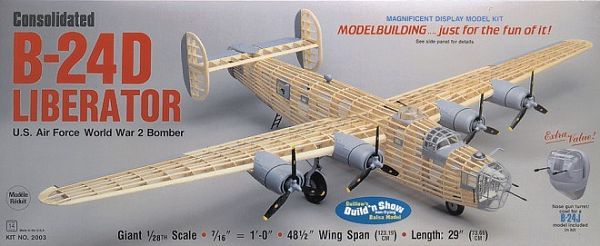 Guillow B-24D Liberator Giant plane kit 2003