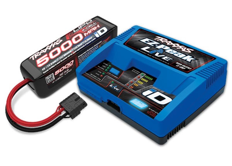 Traxxas Set mit 2971GX Lader & 2888X 4S 5000mAh Lipo Akku 2996X MAXX - Abbildung 1