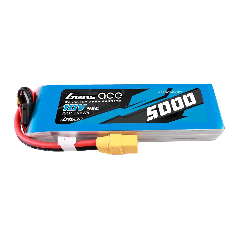 Gens Ace G-Tech 5000mAh 11.1V 45C 3S1P lipo Akku mit XT90 Stecker GEA503S45X9GT