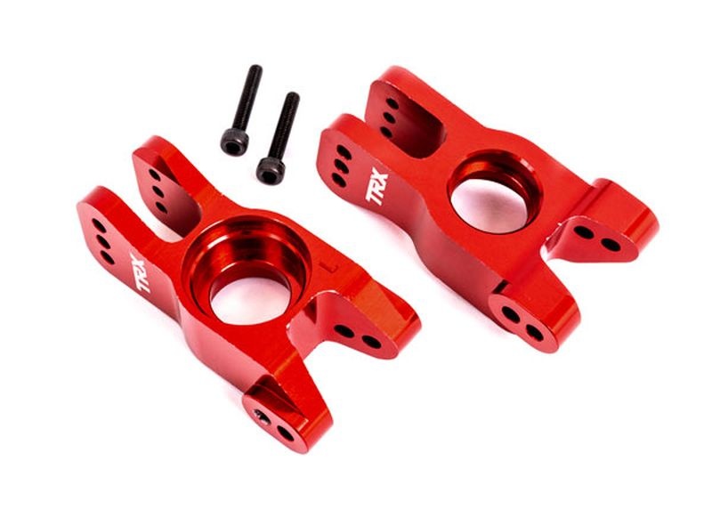 Traxxas Radträger Alu l/r hi rot eloxiert 9552R