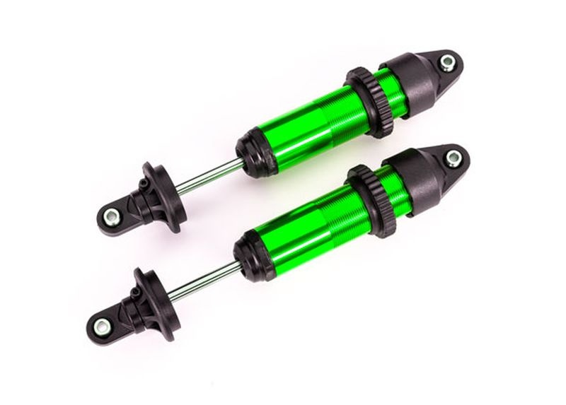 Traxxas GTX Dämpfer medium Alu grün eloxiert (montiert ohne Federn) 7861G