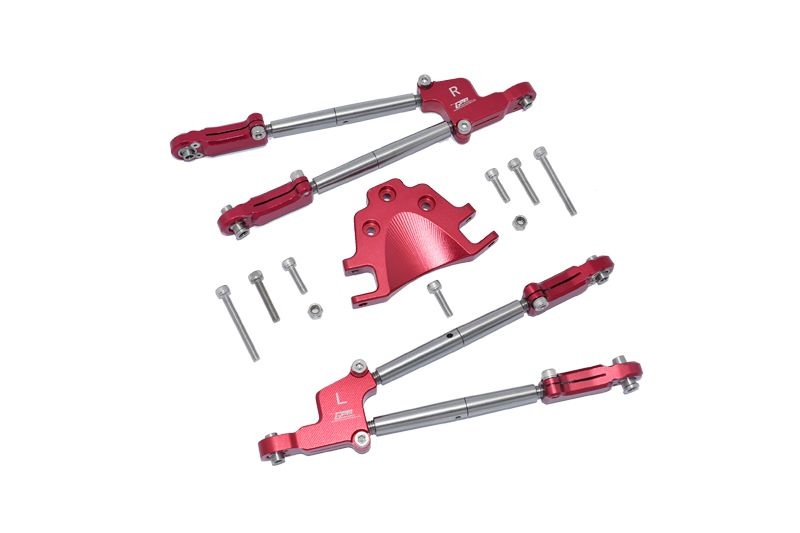 GPM Alu Aufhängungs-Set oben hinten rot ARRMA Kraton, Outcast 8s MAKX049RR