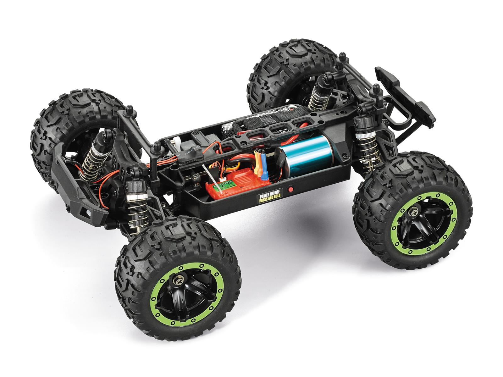 BLACKZON Slyder MT Turbo Grün 1/16 4WD Brushless Monster Truck 540200 - Abbildung 4