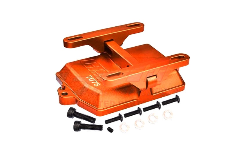 GPM Empfängerboxabdeckung 7075-T6 Alu mit Elektrikhalter orange für X-Maxx, XRT XRT026OR