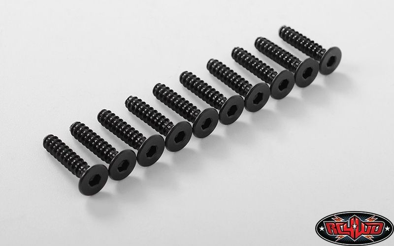 RC4WD Flat Head Self Tapping Screws M3 x 14mm (Black) Z-S1704