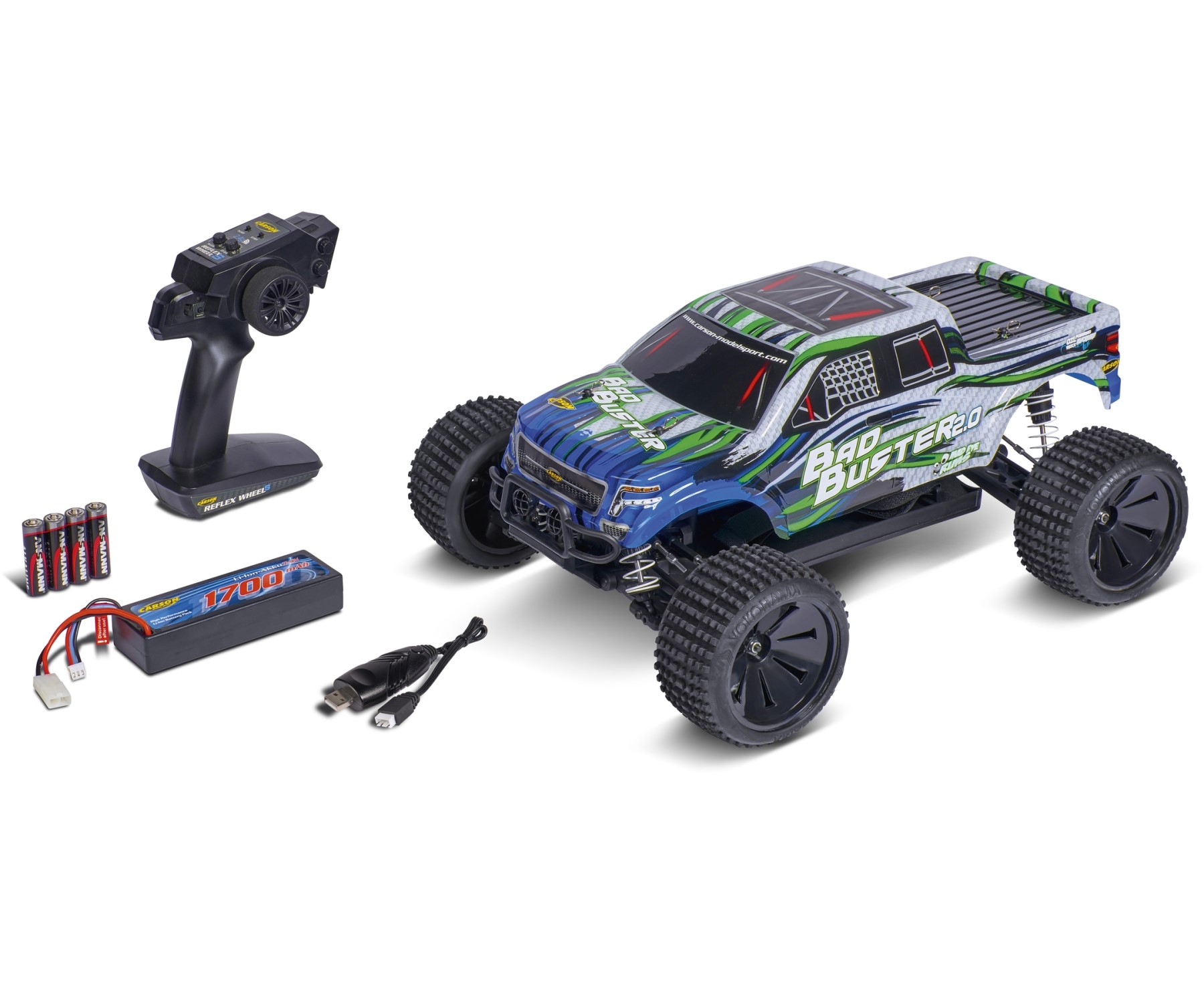 Carson 1:10 Bad Buster 2.0 4WD X10 2.4G 100% RTR 500402129