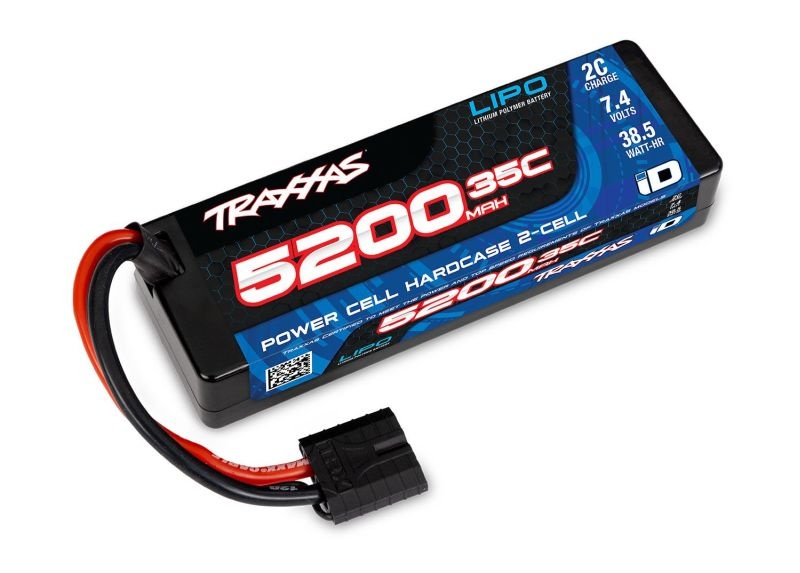 Traxxas Lipo Akku 2S 5200mAh 7,4V 2-Zellen 35C Hardcase 2844R - Abbildung 1
