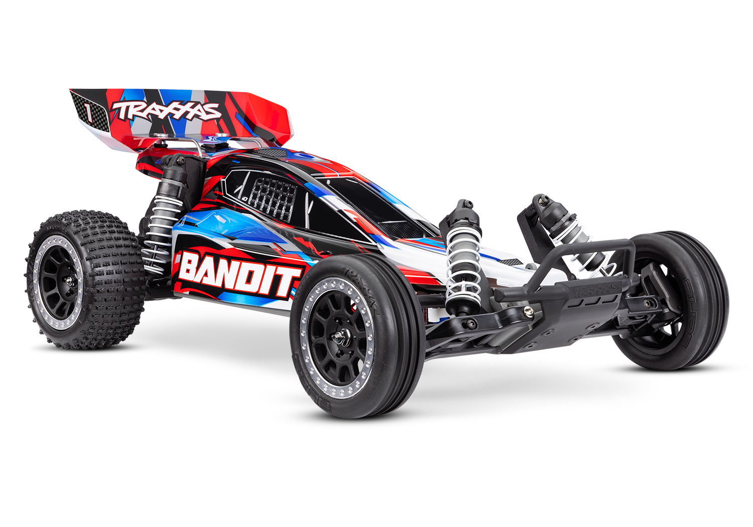 Traxxas Bandit Rot Buggy 2WD RTR mit Akku & USB-Lader 24254-8
