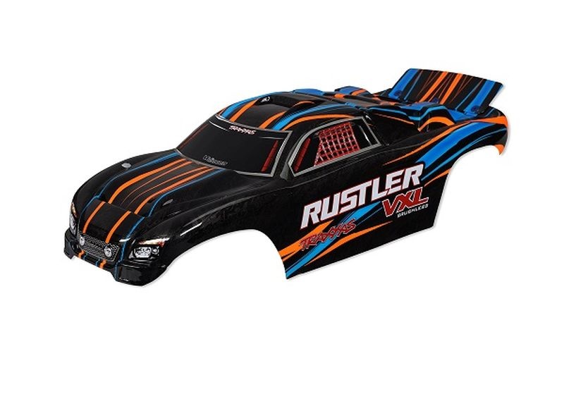 Traxxas Karo Rustler VXL orange (lackiert + Decals) 3720T