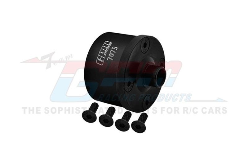 GPM Alu/Stahl Diffgehäuse v/m/h schwarz TEKNO 1/10 MT410 / SCT410 MT2011BK