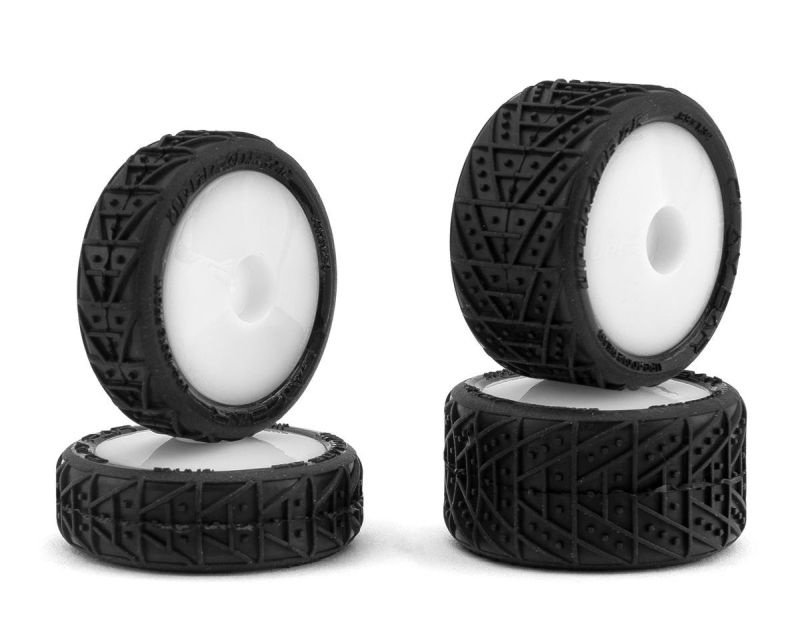 Upgrade RC RC Clay Bar Pre-Mounted Clay Reifen auf Felge weiß für Losi Micro-B