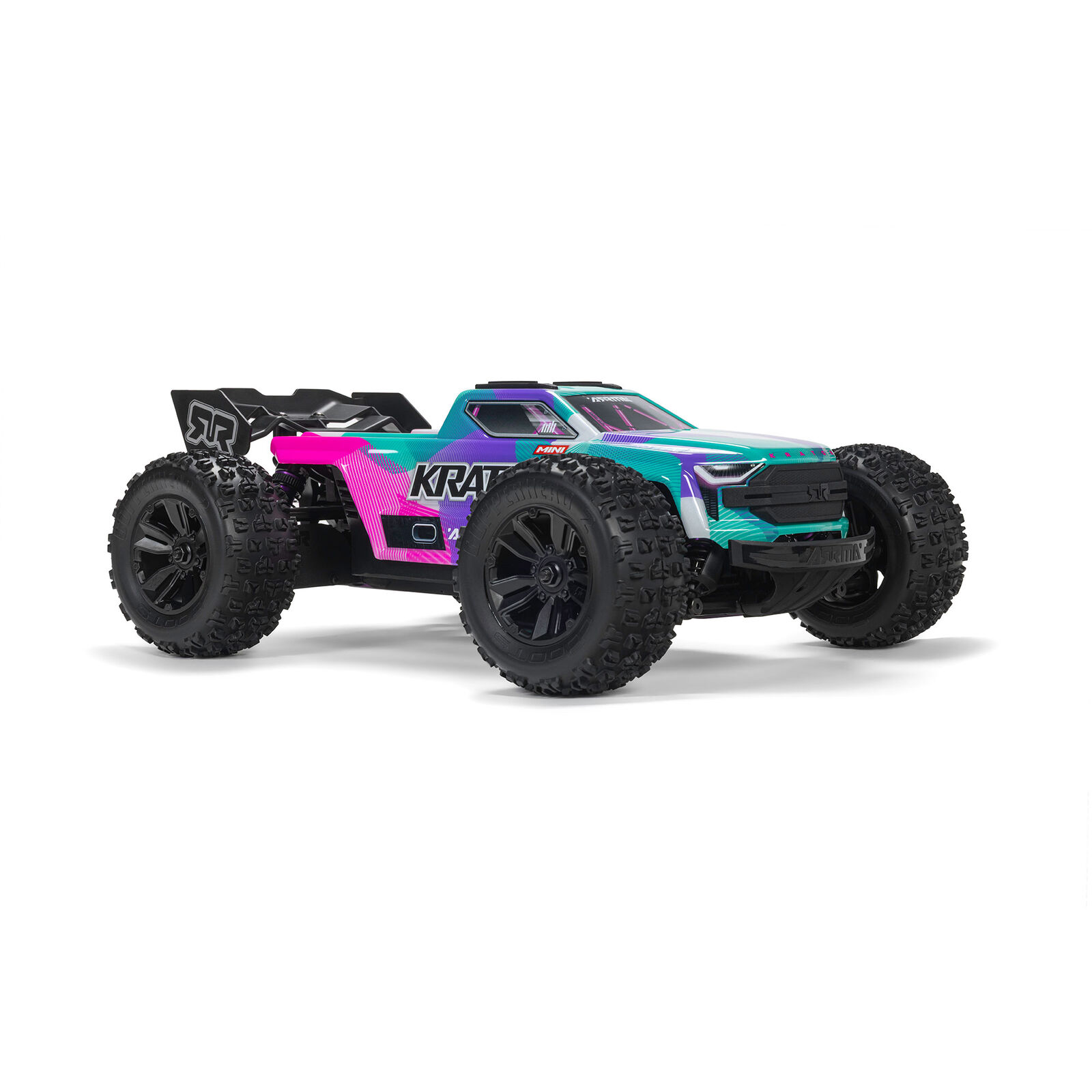 ARRMA 1/16 MINI KRATON 3S DSC 4X4 RTR Brushless Speed Truck Türkis/Rosa incl Akku & Lader - Abbildung 2