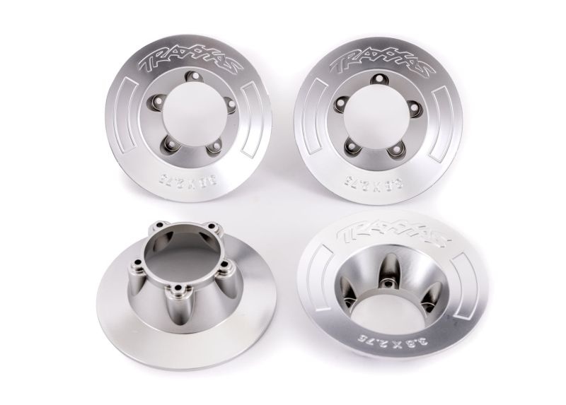 Traxxas Felgen-Abdeckung satin chrome (4)  für 9572 Felgen 9568X