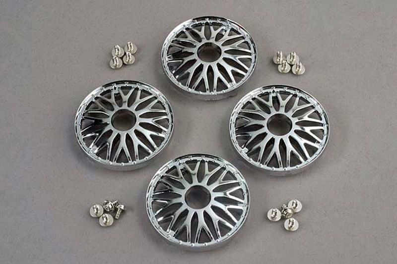 Traxxas BBS TYPE CHROME WHEEL COVERS ( 4277